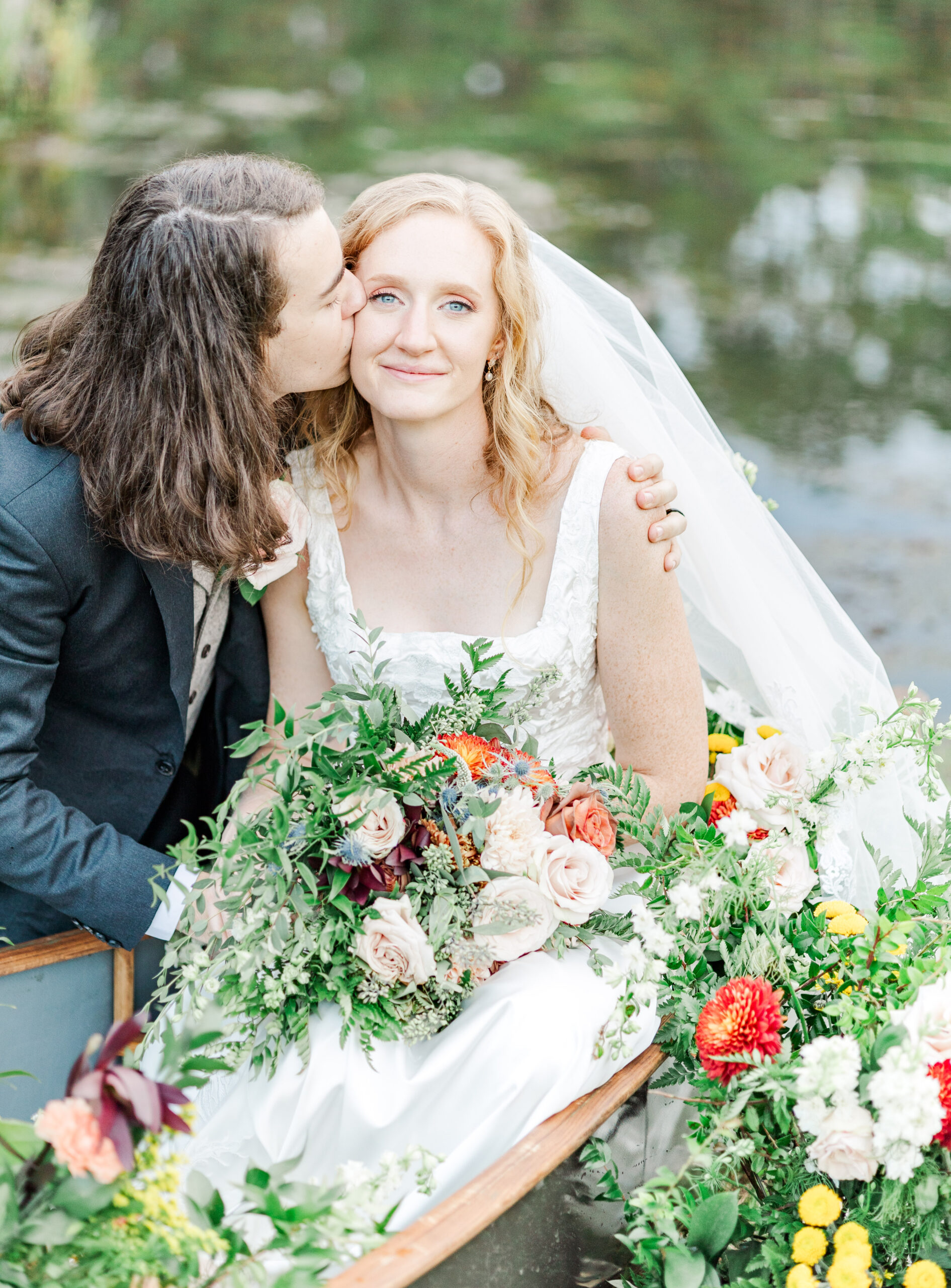 intimate, romantic backwoods wedding